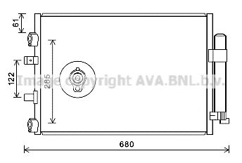 AVA QUALITY COOLING fd5484d -  Конденсатор, кондиционер